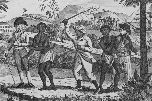 Os negros eram comercializados em feiras livres como se fossem mercadorias.