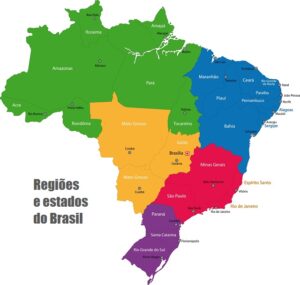 Além da região Nordeste, o Brasil é formado ainda por outras quatro regiões
