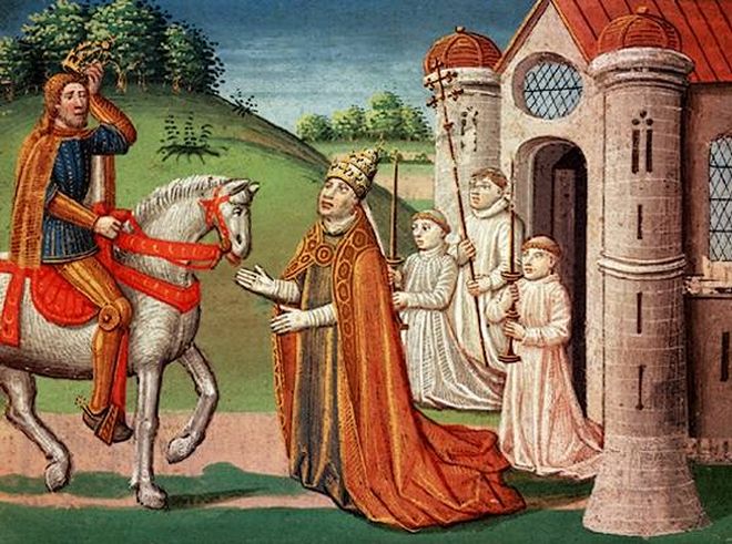 A Igreja Católica católica exercia enorme poder no sistema feudal.