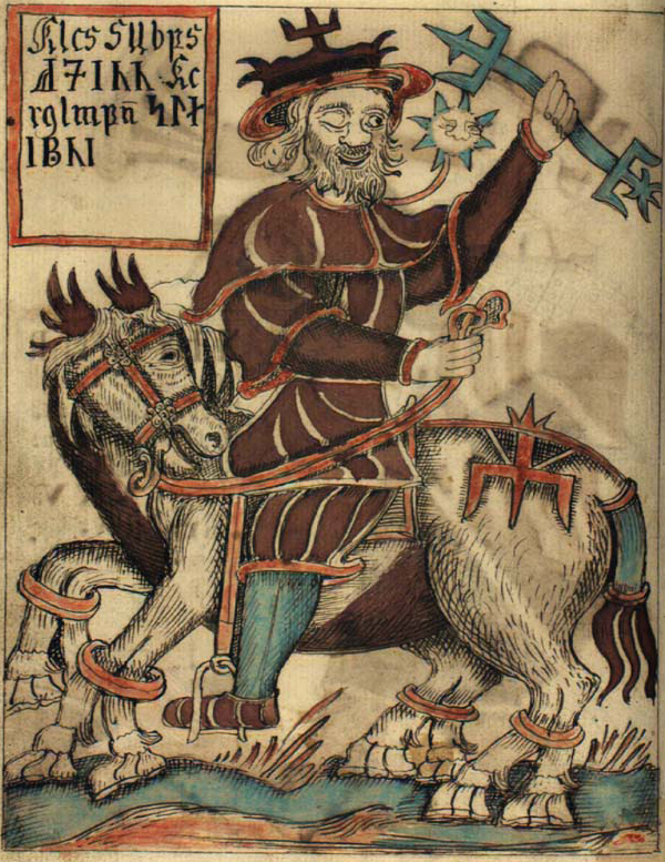 Odin, considerado o o deus nórdico da cura, da vida e da morte.
