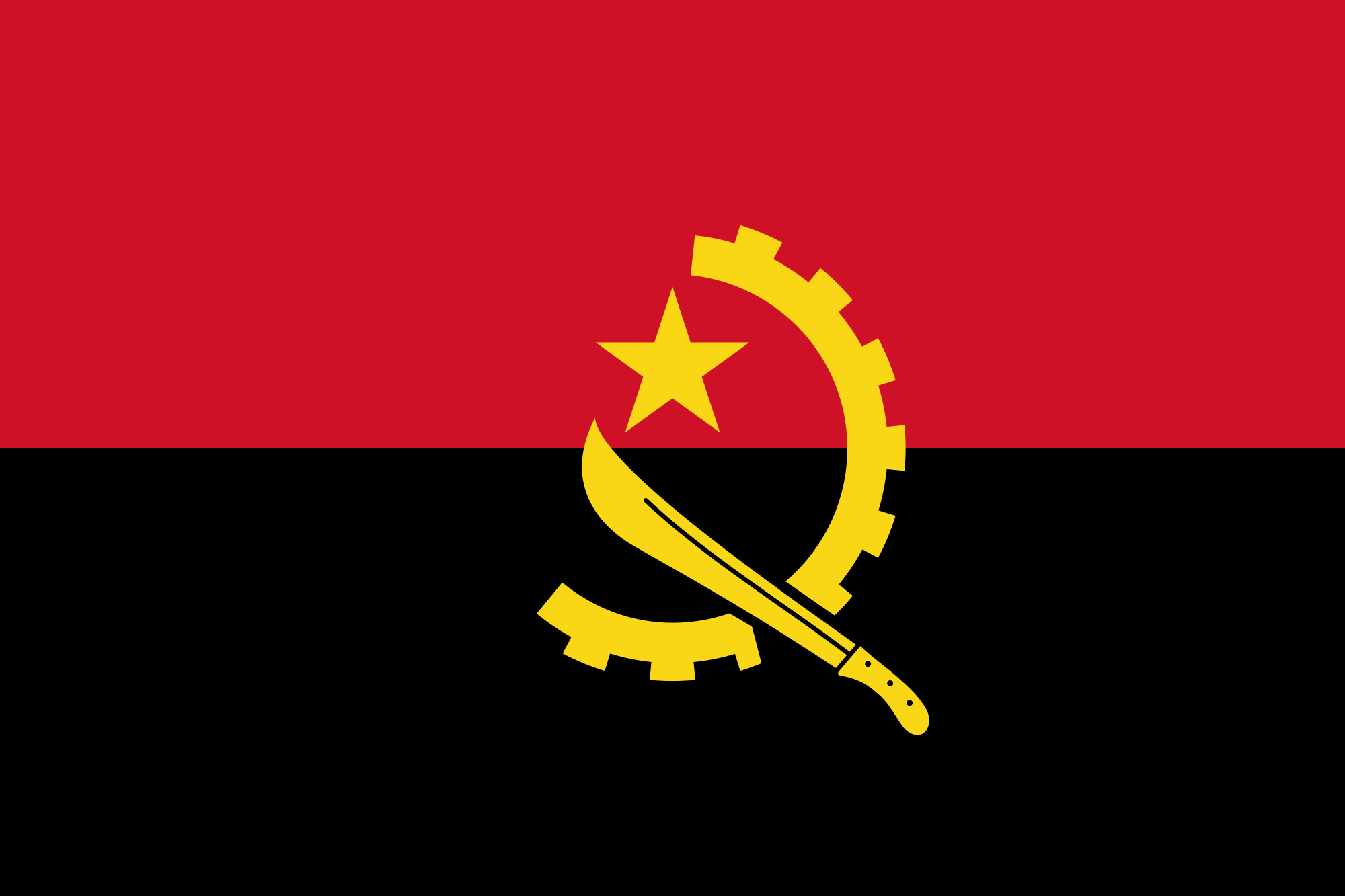 Entenda a história, significado das cores e símbolos da bandeira de Angola.